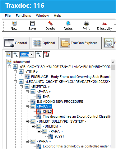 Trax XML tree Before-Child-7