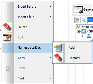 Trax XML tree Namespace-1