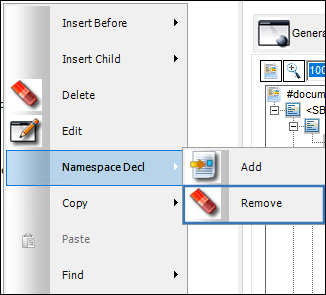 Trax XML tree Namespace-8