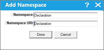 Trax XML tree Namespace-4