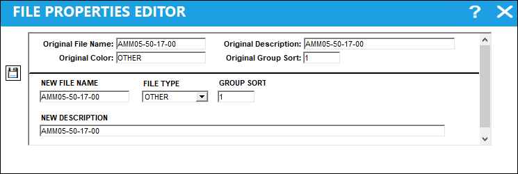 File Properties Editor