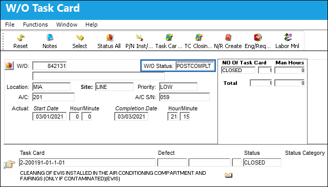 WOPOSTCM_WO Post Complete