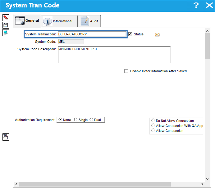 Defer Category Tran Code-1