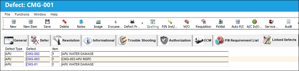 Linked Defects tab-1.1
