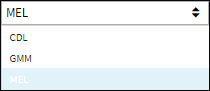 MEL Drop-down box