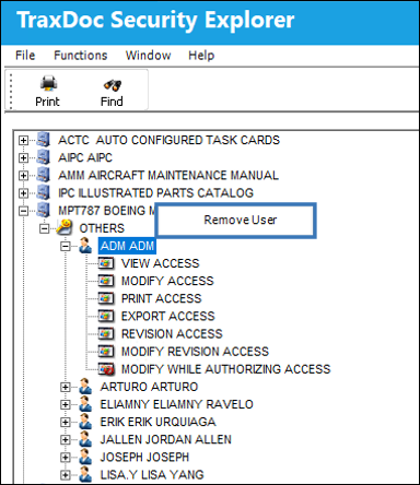 modify user 2