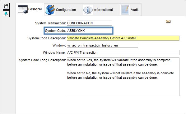 ASBLYCHK code