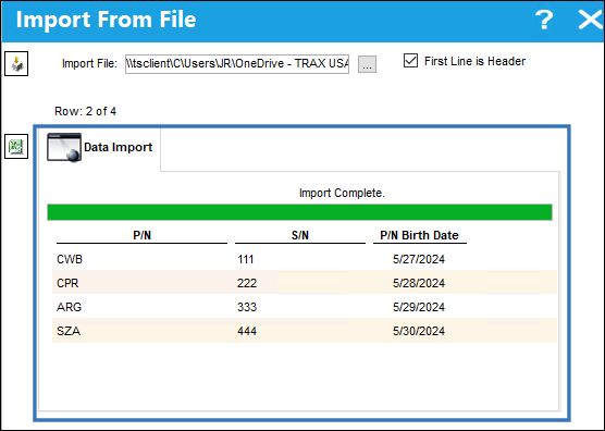 import pn birth date button 6