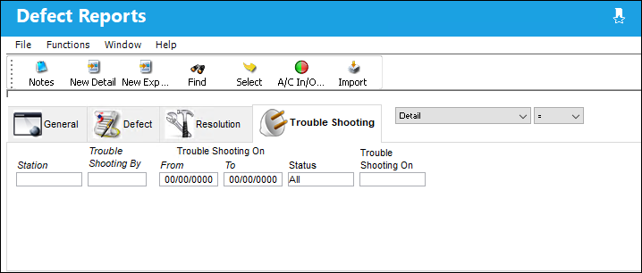 DEFECT TROUBLE