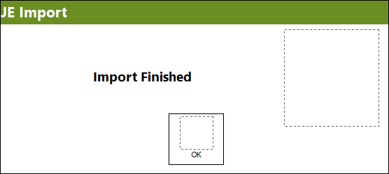 import finished
