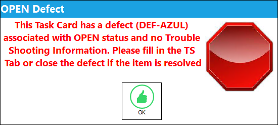 Defect status