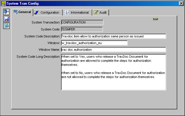 TRXD_TDSMPER description