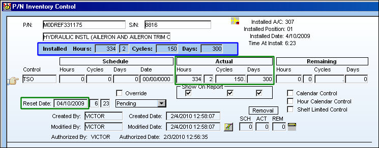 INVT_pn control actuals calculation 3.3