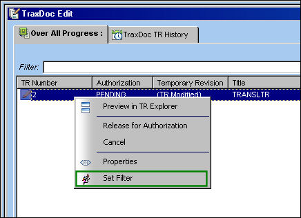 TRAXDOC_set_filter1