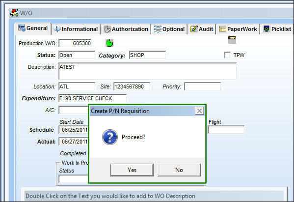 Create PN Req