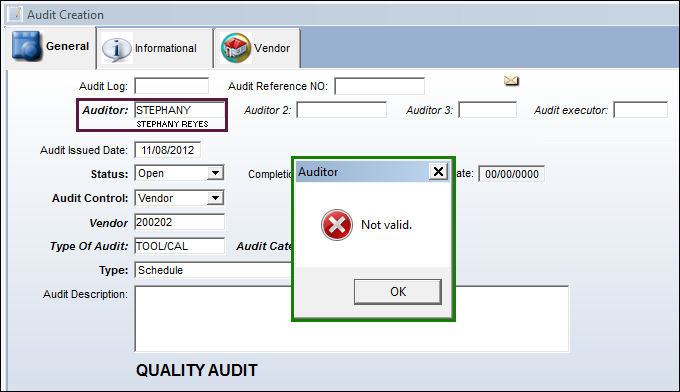 QA_Audit Creation