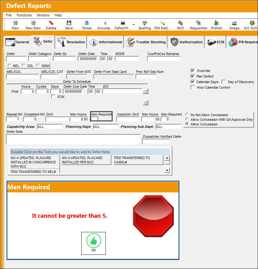 Defect Report Switch 2