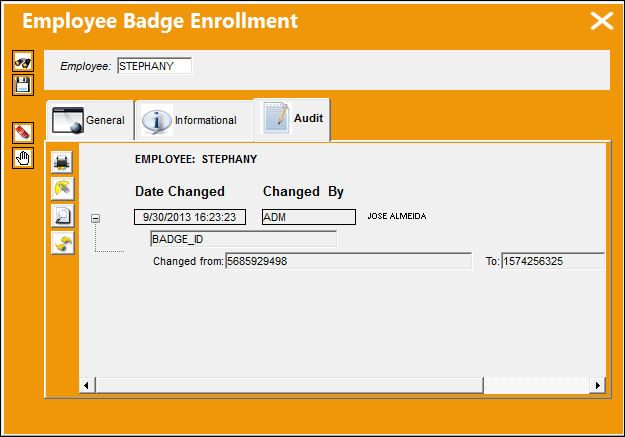 SET_EMPLOYEE_Enroll Badge but_Audit tab