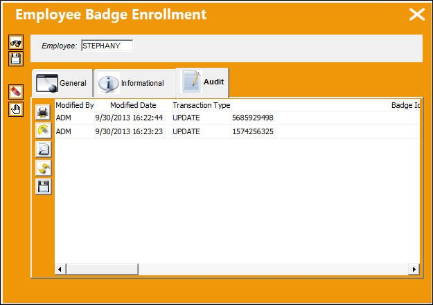 SET_EMPLOYEE_Enroll Badge but_Audit tab2