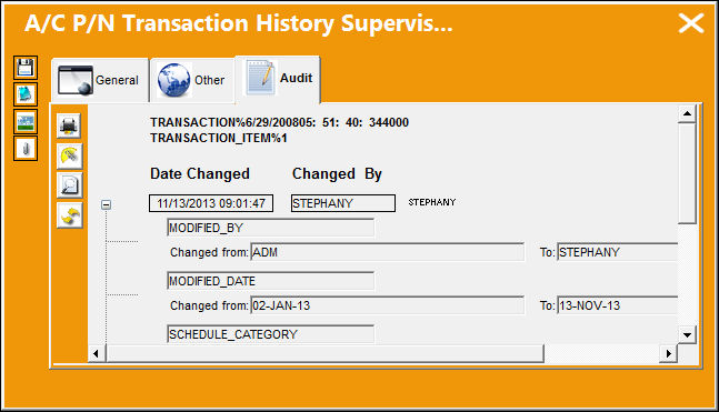 AC PN Transaction History Sup_ Audit tab