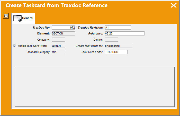 ENG_Task Card_Create TC from Traxdoc Ref butt