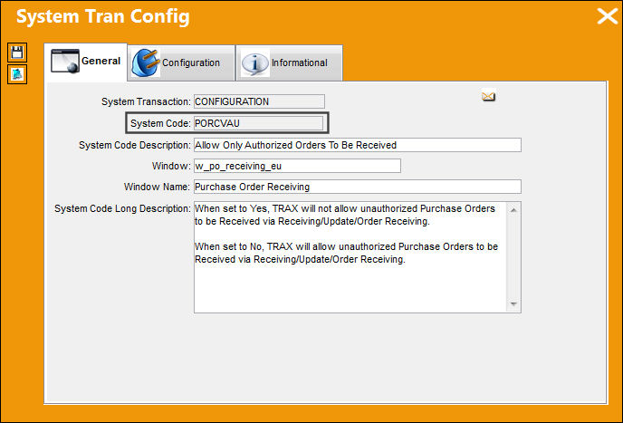 PORCVAU_configuration