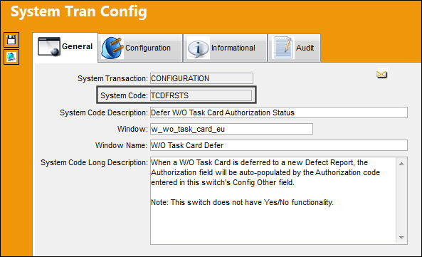TCDFRSTS_configuration