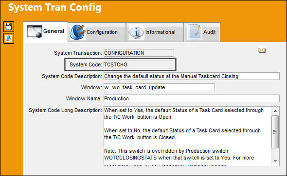 TCSTCHG_configuration