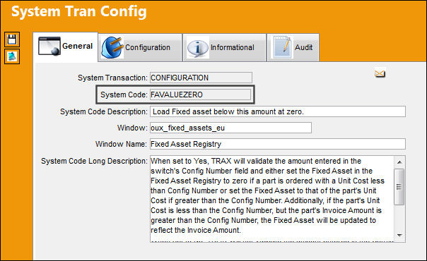 FAVALUEZERO_configuration