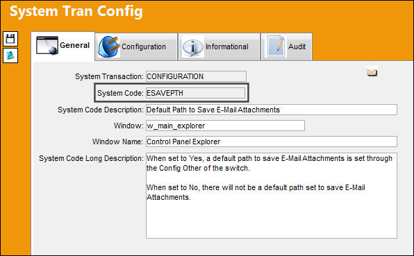 ESAVEPTH_configuration