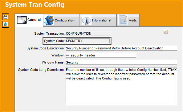 SECNPTRY_configuration