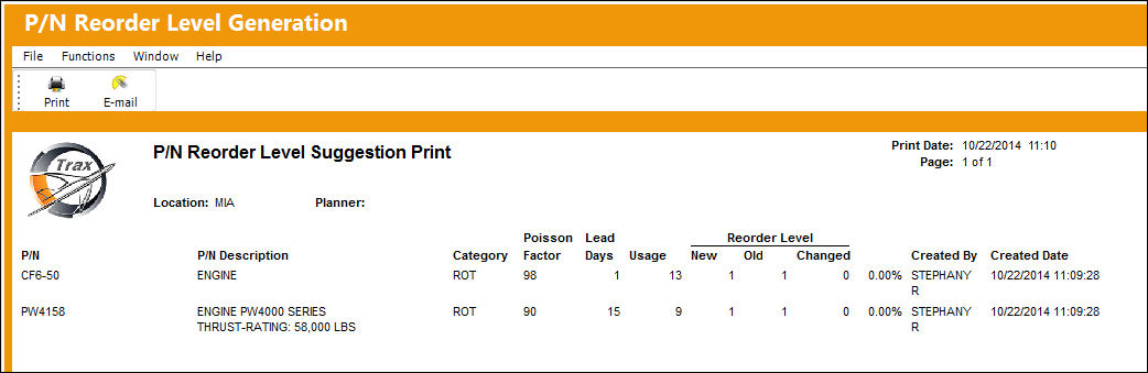 Inv_PN Reorder Level Generation_Print