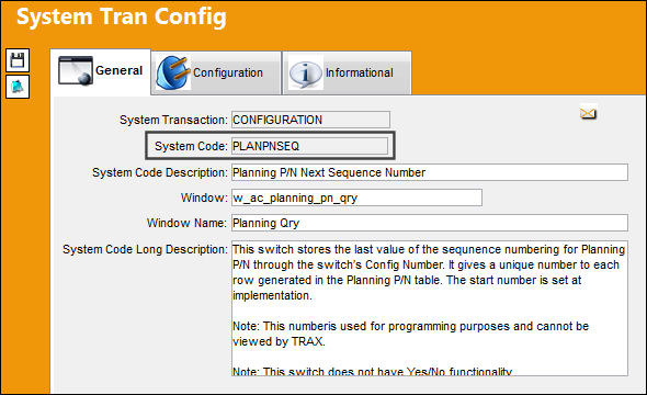 PLANPNSEQ_Configuration