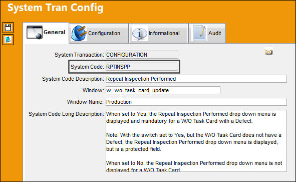 RPTINSPP_Configuration