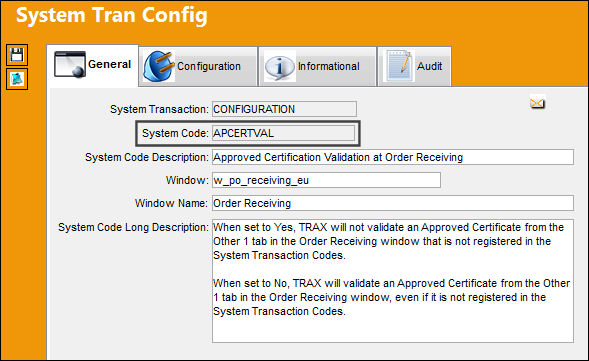 APCERTVAL_Configuration