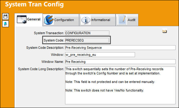 PRERECSEQ_Configuration