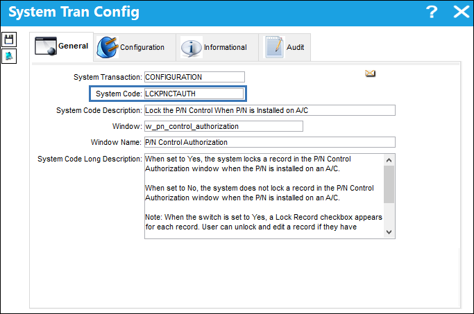 LCKPNCTAUTH_Configuration
