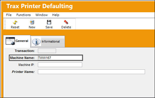 sys admin_trax printer defaulting 3