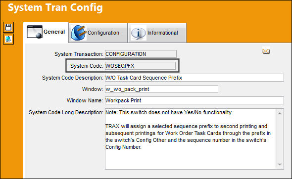WOSEQPFX_Configuration