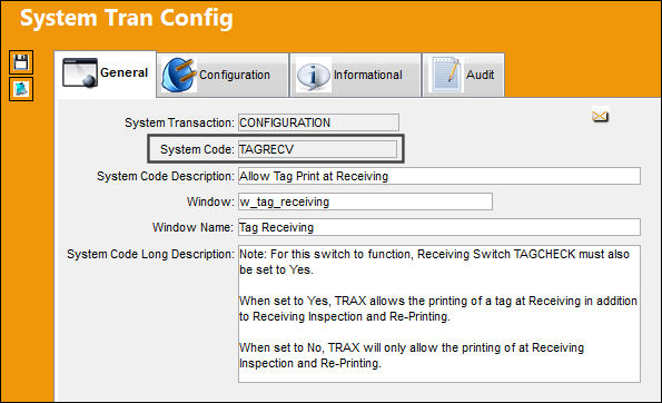 TAGRECV_Configuration