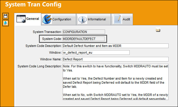 MDDRDEFAULTDEFECT_Configuration