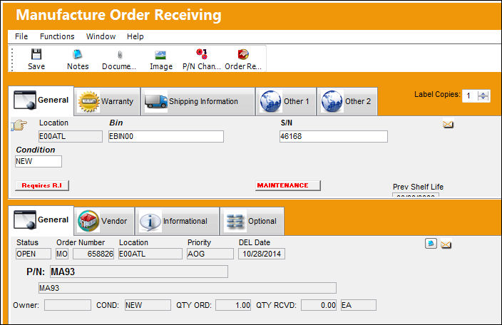 Orders_Order Receiving_MO Receiving