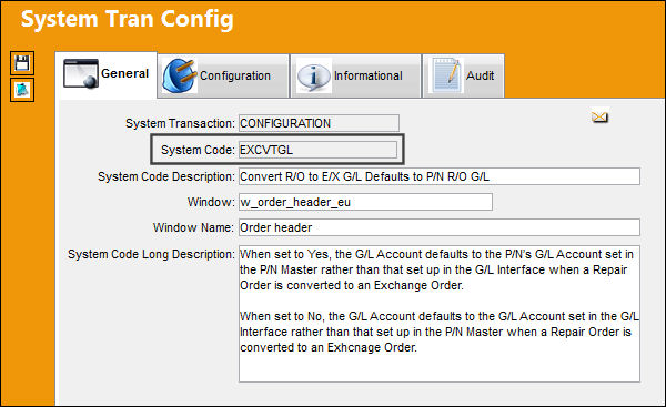 EXCVTGL_Configuration