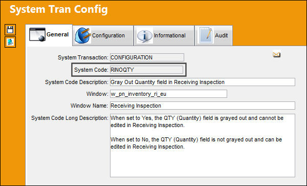 RINOQTY_Configuration