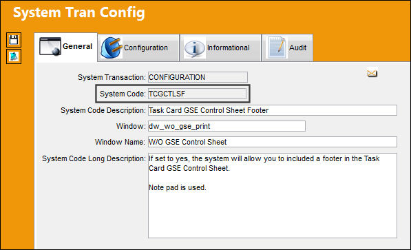 TCGCTLSF_Configuration