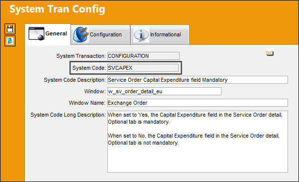SVCAPEX_Configuration