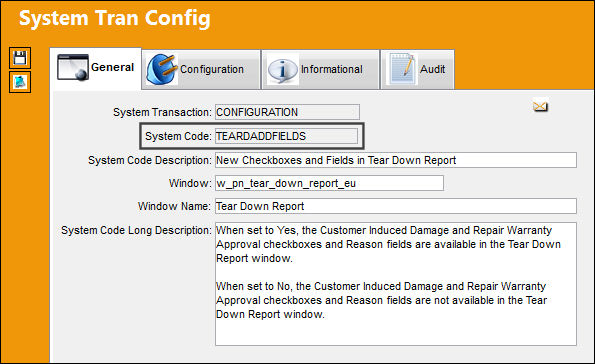 TEARDADDFIELDS_Configuration