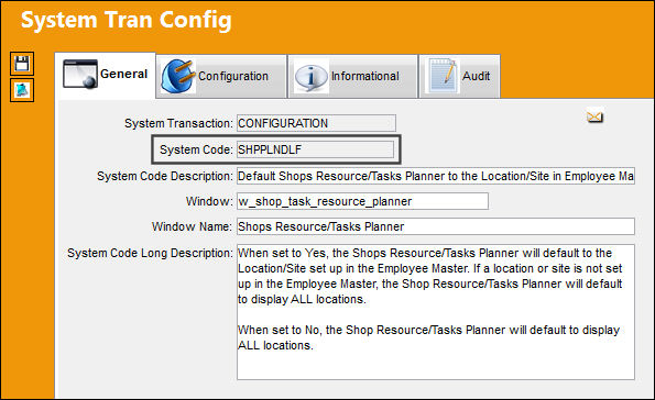 SHPPLNDLF_Configuration
