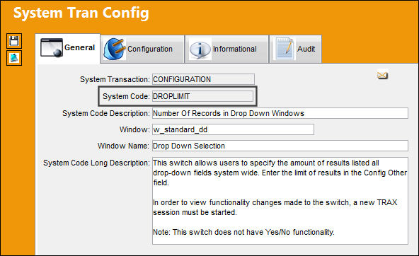DROPLIMIT_Configuration