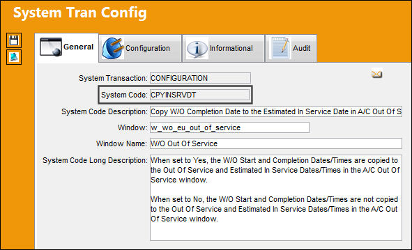 CPYINSRVDT_Configuration